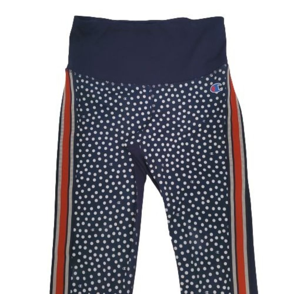 Champion Women's Sport High-Rise Tight C Dot Print Scatter/Athletic Navy Small - Picture 8 of 15